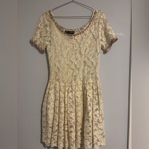 Vintage 90s Betsey Johnson Babydoll Lace Dress